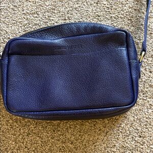 Portland Leather Cobalt blue Camera Bag, large